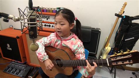 miu miu 6 year old guitarist|[ I wish you love ] by A girl six years old 来自南京的Miumiu 记录 .